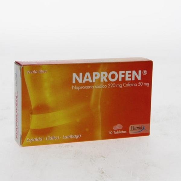 NAPROFEN 220 MG 10 TABLETAS