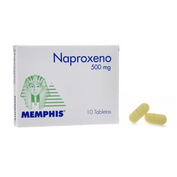 NAPROXENO 500 MG 10 TABLETAS MEMPHIS