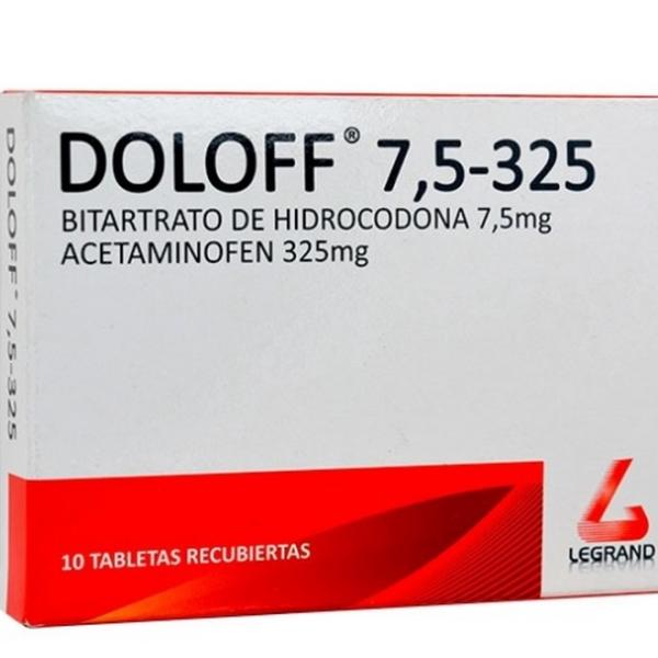 DOLOFF 7.5-325 10 TABLETAS
