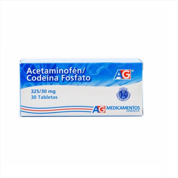 ACETAMINOFEN/CODEINA 325/30 MG 30 TBS AG