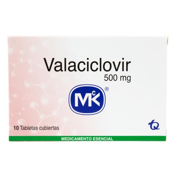 VALACICLOVIR 500 MG 10 TBS MK(3%+)(PAE)
