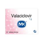 VALACICLOVIR 1 G 21 TBS MK (A)(3%+)(PAE)