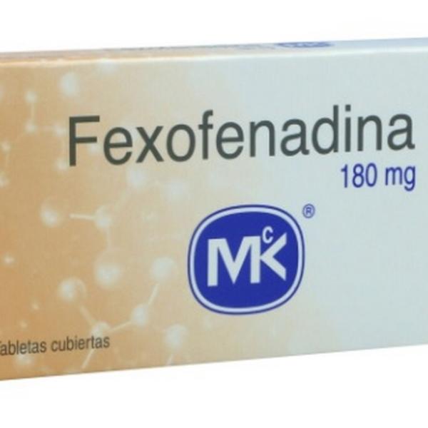 FEXOFENADINA 180 MG 10 TABLETAS MK