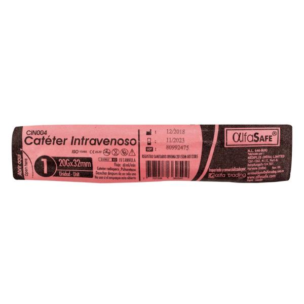 CATETER ALFA INTRAVE 20G X1 1/4 32 MM