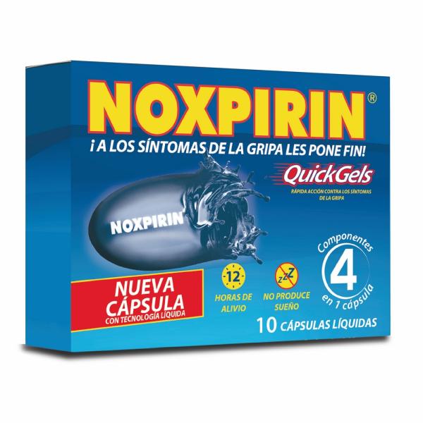 NOXPIRIN QUICK GEL 10 CAPSULAS