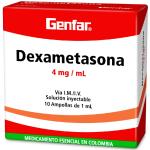 DEXAMETASONA 4 MG/1ML 10 AMPOLLAS GF
