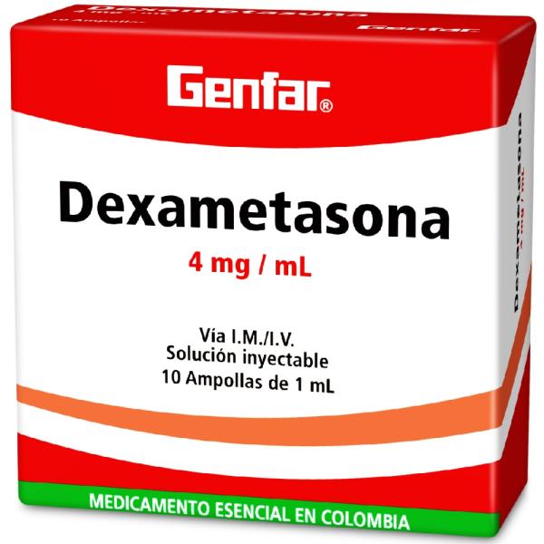 DEXAMETASONA 4 MG/1ML 10 AMPOLLAS GF