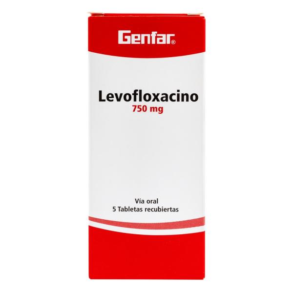 LEVOFLOXACINO 750 MG 5 TBS GF(3%+)
