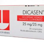 DICASEN 25 / 25 MG 20 COMPRIMIDOS