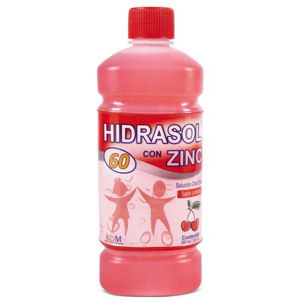 HIDRASOL 60 CON ZINC CEREZA 500 ML ICOM