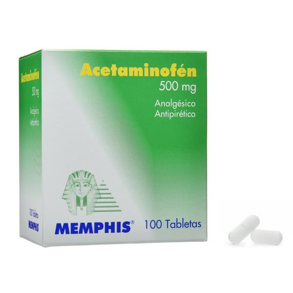 ACETAMINOFEN 500 MG 100 TBS MP