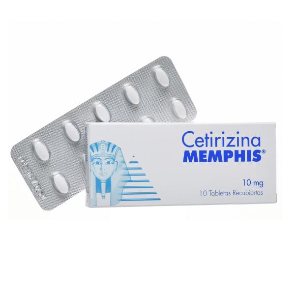 CETIRIZINA 10 MG 10 TBS RECUBIERTAS MP