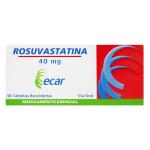 ROSUVASTATINA 40MG 30 TBS ECAR (A)(3%+)