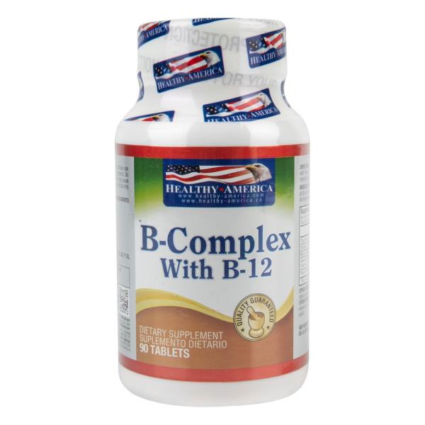 B-COMPLEX WITH B-12 90 CAPSULAS IVA