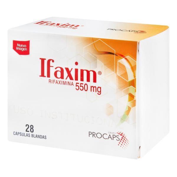 IFAXIM 550 MG 28 CAPSULAS (A)(3%+)(PAE)
