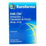 ATAK CLAV 400/57 MG FCO X 70 ML(3%+)