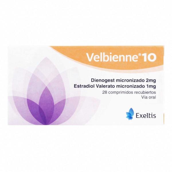 VELBIENNE 10 2 MG 28 COMPRIMIDOS