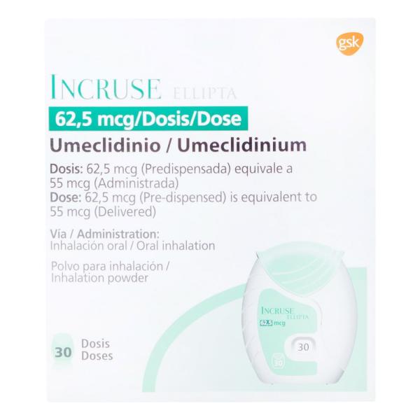 INCRUSE ELLIPTA 62.5 MCG 30 DOSIS