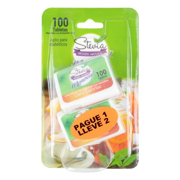 MENOCAL STEVIA 100 TBS PG 1 LL 2