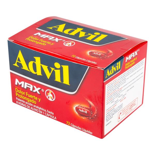 ADVIL MAX 72 CAPSULAS