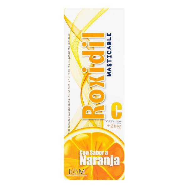 ROXIDIL VIT.C MAS.500MG+ZINC NAR.100 TBS