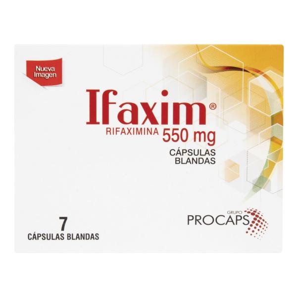 IFAXIM 550 MG 7 CAPSULAS