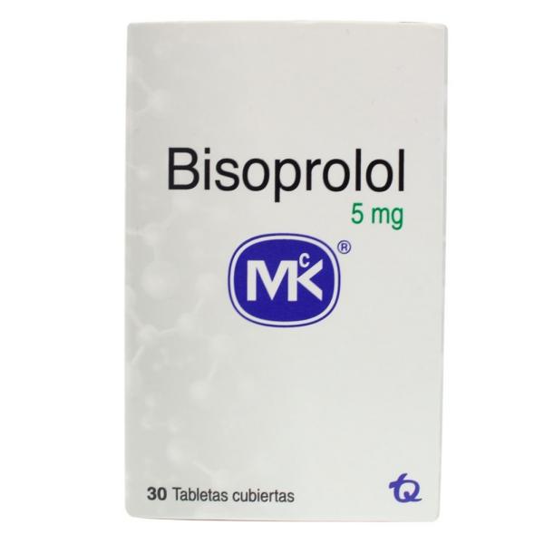 BISOPROLOL 5 MG 30 TABLETAS MK(P)21039