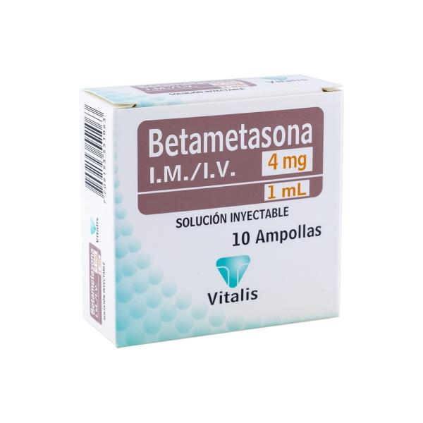 BETAMETASONA 4 MG/1 ML 10 AMPOLLAS VT