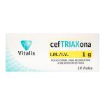 CEFTRIAXONA 1 G 10 AMPOLLAS VT