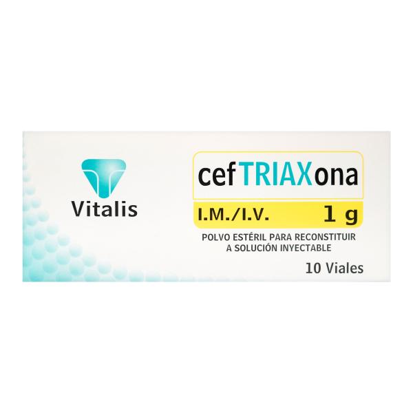 CEFTRIAXONA 1 G 10 AMPOLLAS VT