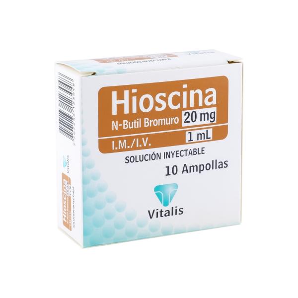 NBUTIL BROMURO 20 MG/1 ML 10 AMPOLLAS VT