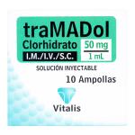 TRAMADOL 50MG/1ML 10 AMPOLLAS VT