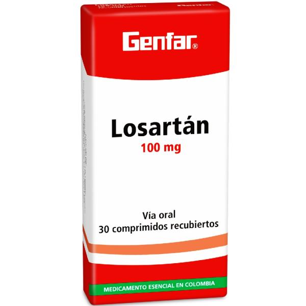 LOSARTAN 100 MG 30 COMPRIMIDOS GF
