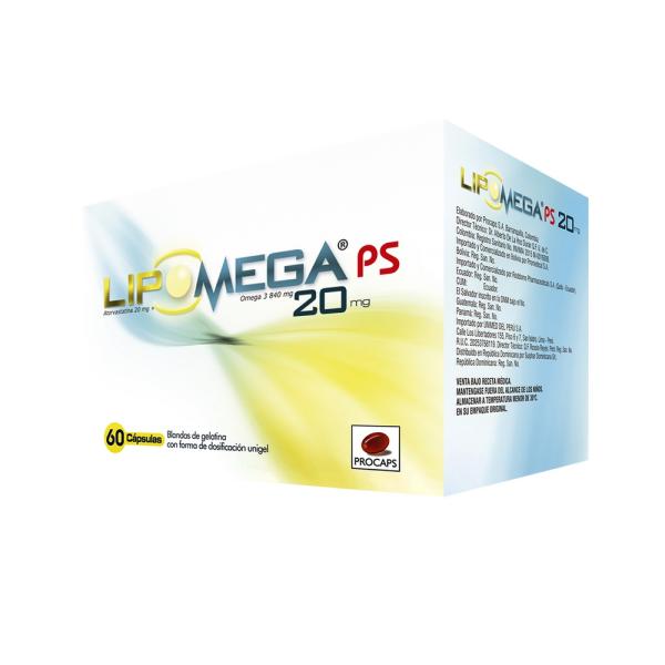 LIPOMEGA 20 MG 60 CAPSULAS (PAE)