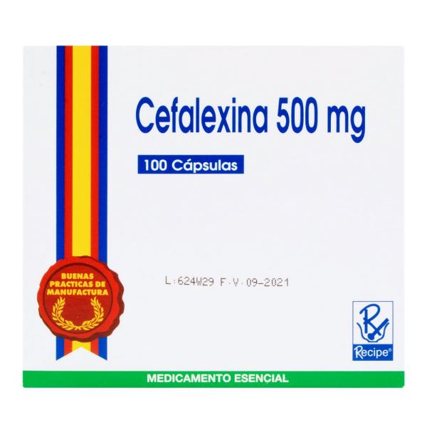 CEFALEXINA 500 MG 100 CAPSULAS RC