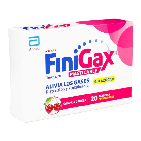FINIGAX MASTICABLE CEREZA 20 TABLETAS