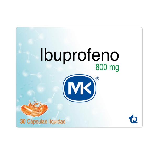 IBUPROFENO 800 MG 30 CAPSULAS BLANDAS MK