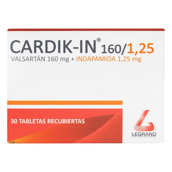 CARDIK-IN 160/1.25 MG 30 TABLETAS(PAE)