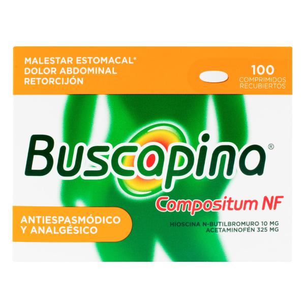 BUSCAPINA NF COMPOSITUM 325/10MG 100 TBS