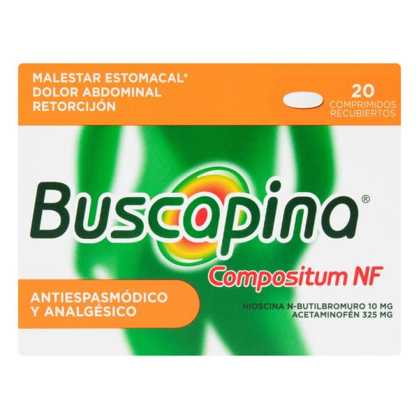 BUSCAPINA NF COMPOSITUM 325/10 MG 20 TBS
