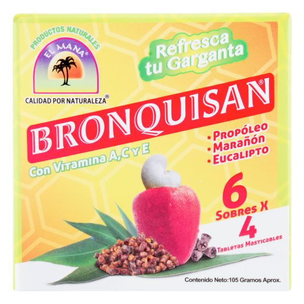 BRONQUISAN TABLETAS MASTICABLES 6 SBS