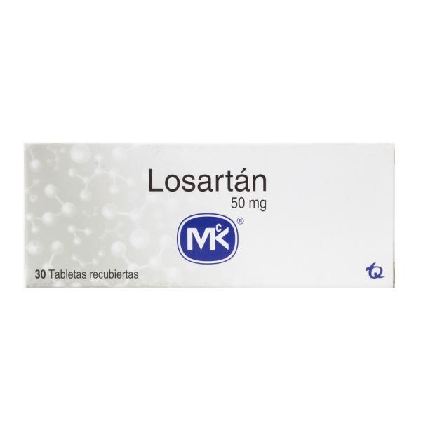 LOSARTAN 50 MG 30 TABLETAS MK