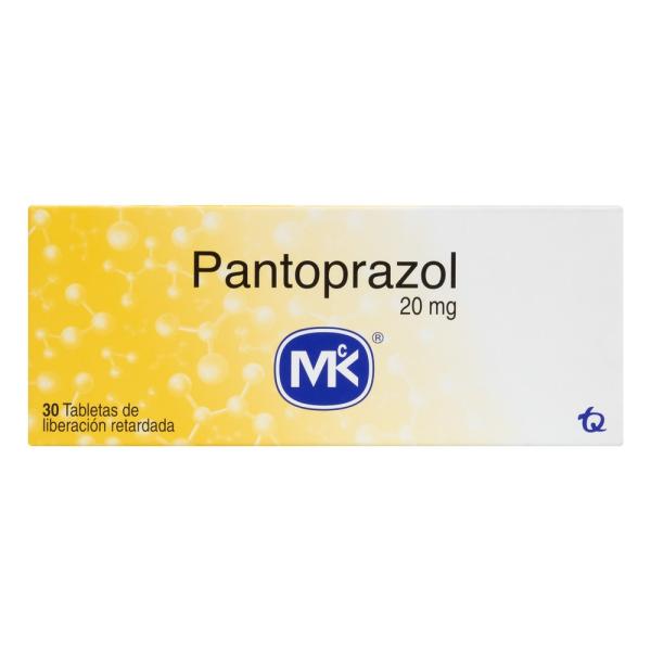 PANTOPRAZOL 20 MG 30 TABLETAS MK(PAE)