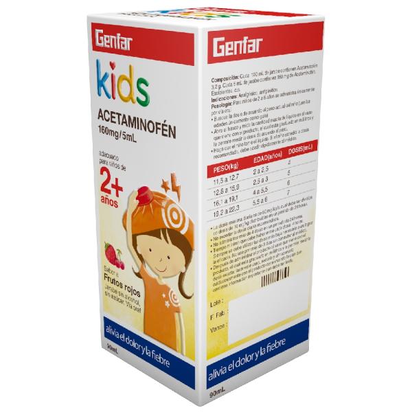ACETAMINOFEN KIDS 160 MG 90 ML GF