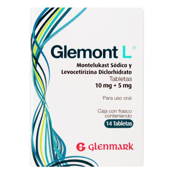 GLEMONT L 10MG+5MG 14 TABLETAS(PDB)