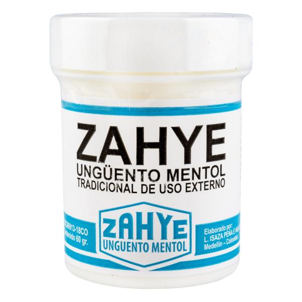 UNGUENTO ZAHYE MENTOL POTE 60 GR.