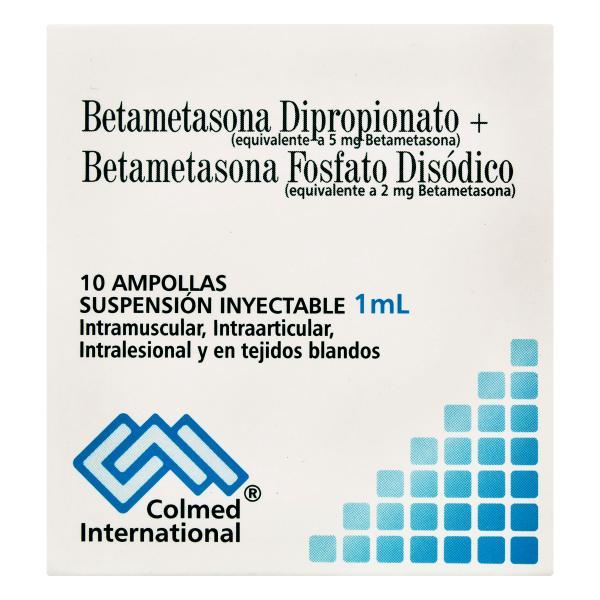 BETAMETASONA FOSFATO/DIPRO 1ML 10 AMP PC