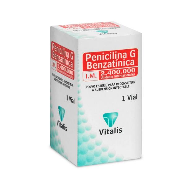 PEN G BENZATINICA 2.4 MUI 1 AMP VT