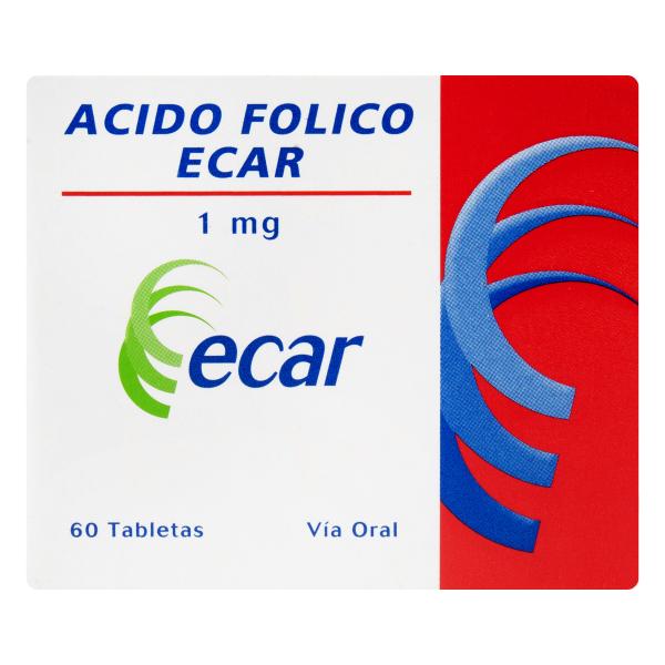 ACIDO FOLICO 1MG 60 TABLETAS EC
