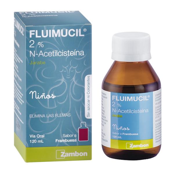FLUIMUCIL NINOS JARABE 2% 120 ML.